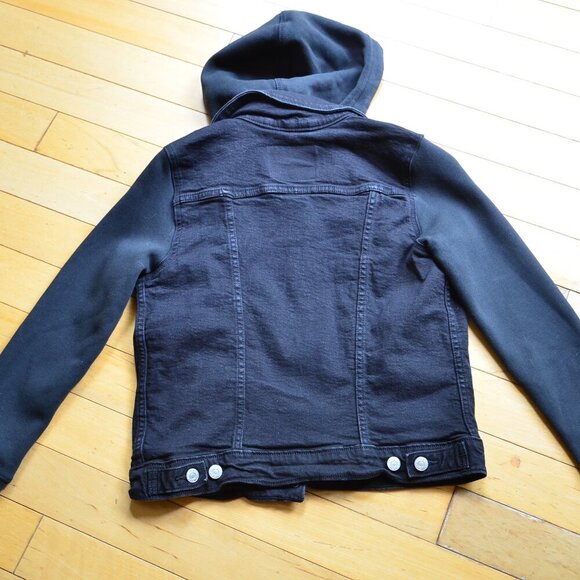 Levis New Hybrid Original Trucker Jacket Size S Black - Picture 9 of 11